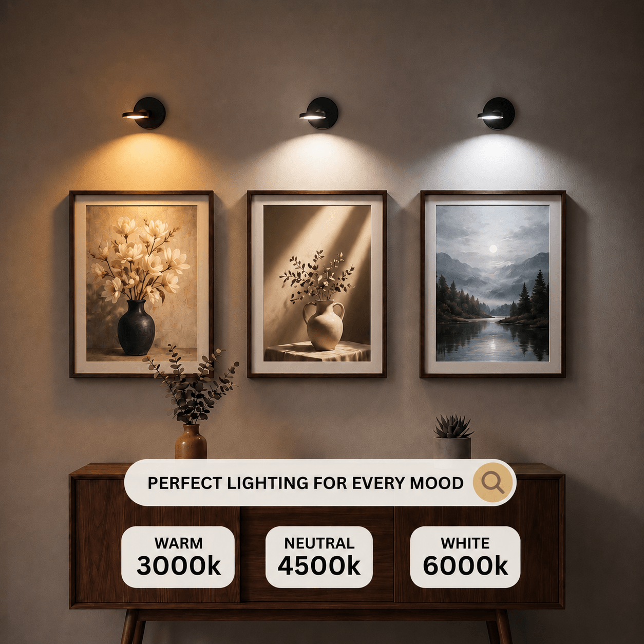 Cordless LED Picture Light with Motion Sensor — 5-Min DIY Art Upgrade