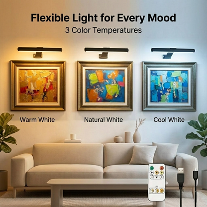Cordless Battery Rechargeable Wall Art Light — Turns Any Wall Into a Gallery