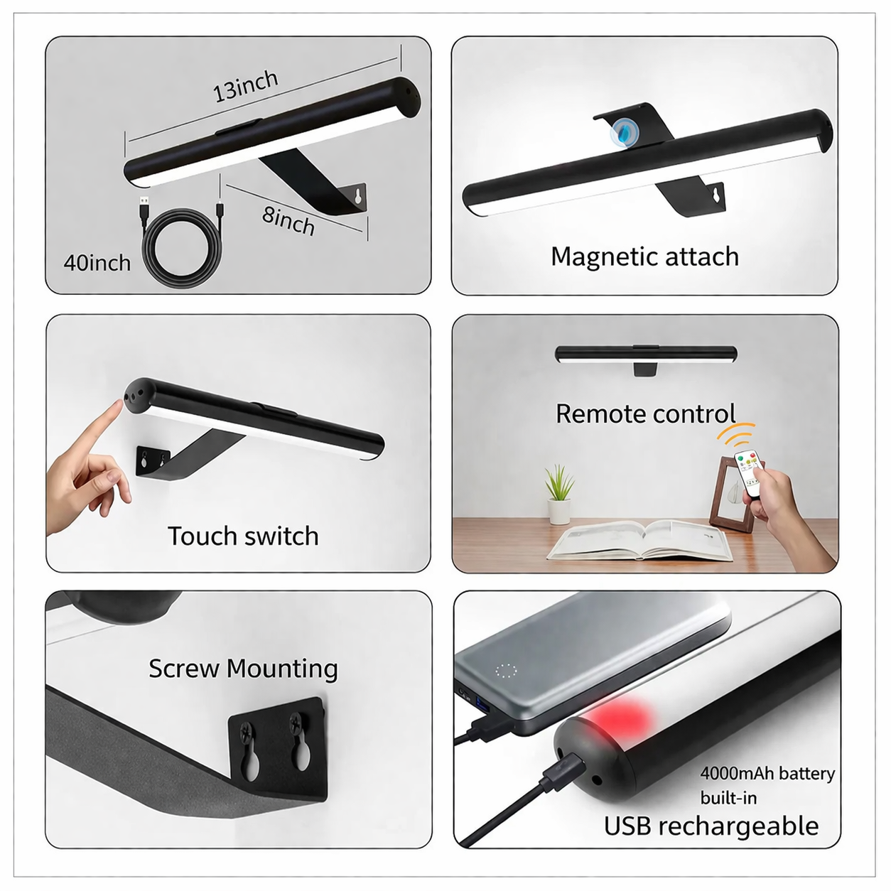 Cordless Battery Rechargeable Wall Art Light — Turns Any Wall Into a Gallery